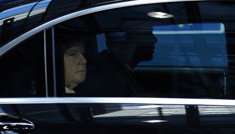 BRUSSELS, BELGIUM - JULY 2: German Chancellor Angela Merkel arrives for the EU leaders meeting to decide who should take over blocs top jobs, in Brussels, Belgium, 02 July 2019. Since Sunday evening, the leaders of the EUs 28 member states have been negotiating over who will get the top jobs at the EU Commission, European Council, European Parliament, and European Central Bank, as well as the high representative for foreign affairs and security policy post. Dursun Aydemir / Anadolu Agency