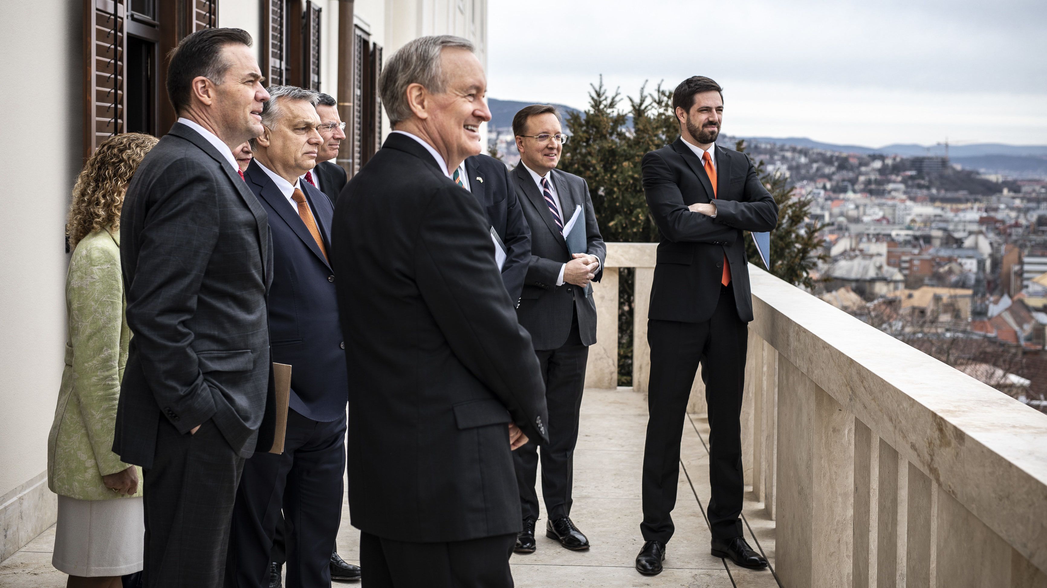 Amerikai szenátorokat fogadott Orbán Viktor