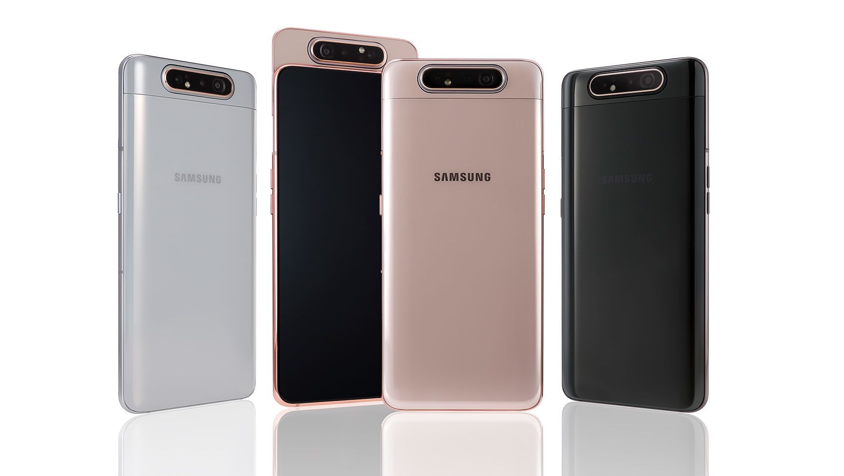 Itt a Samsung Galaxy A80: ilyen telefont még biztos nem látott