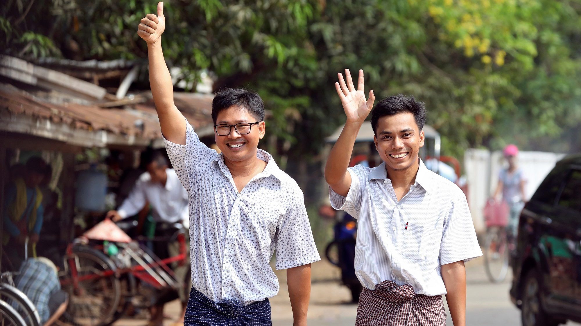 Kegyelmet kaptak a Reuters Mianmarban bebörtönzött újságírói