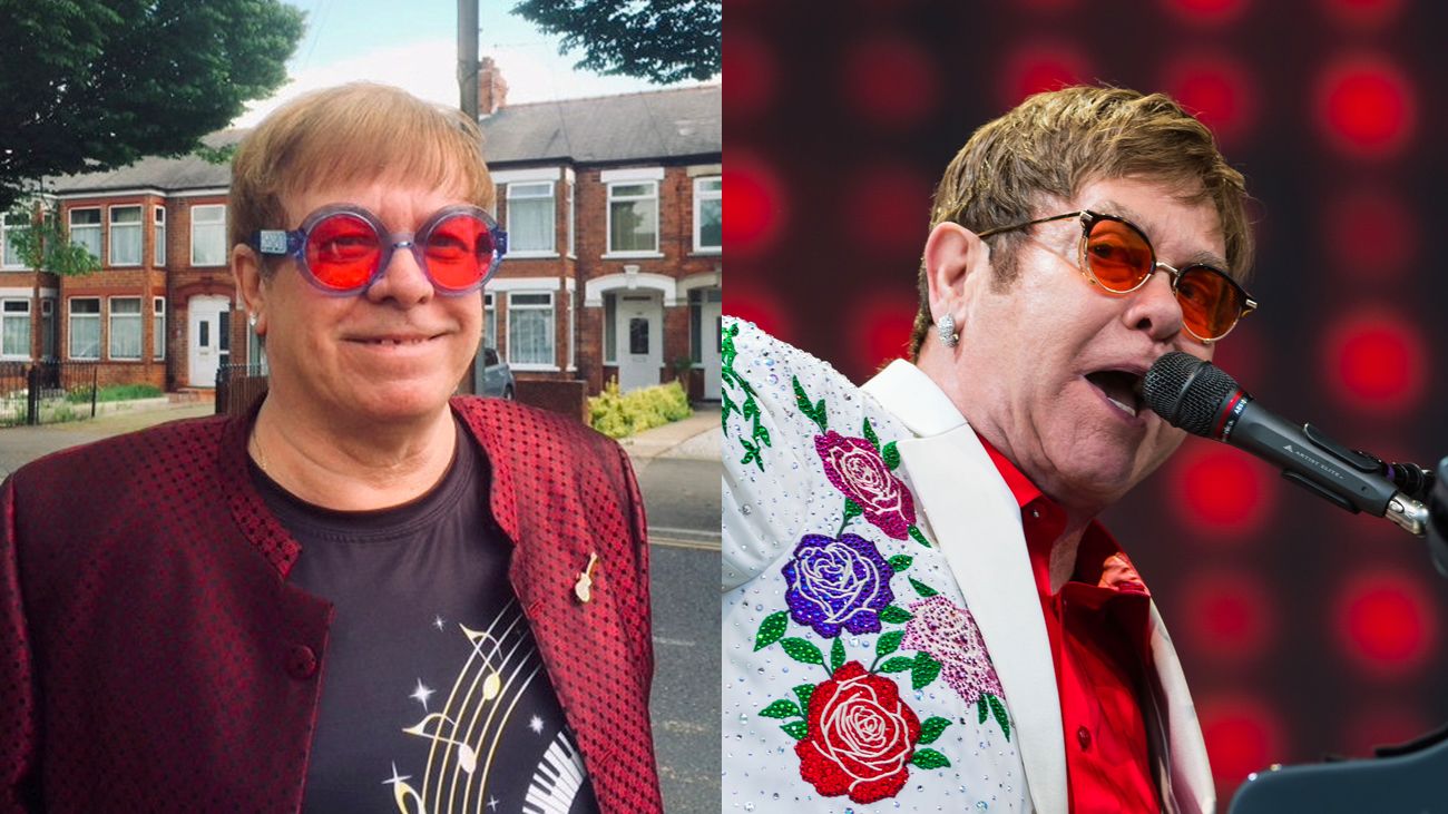 Sikítozó rajongók követik az Elton Johnra hasonlító könyvelőt