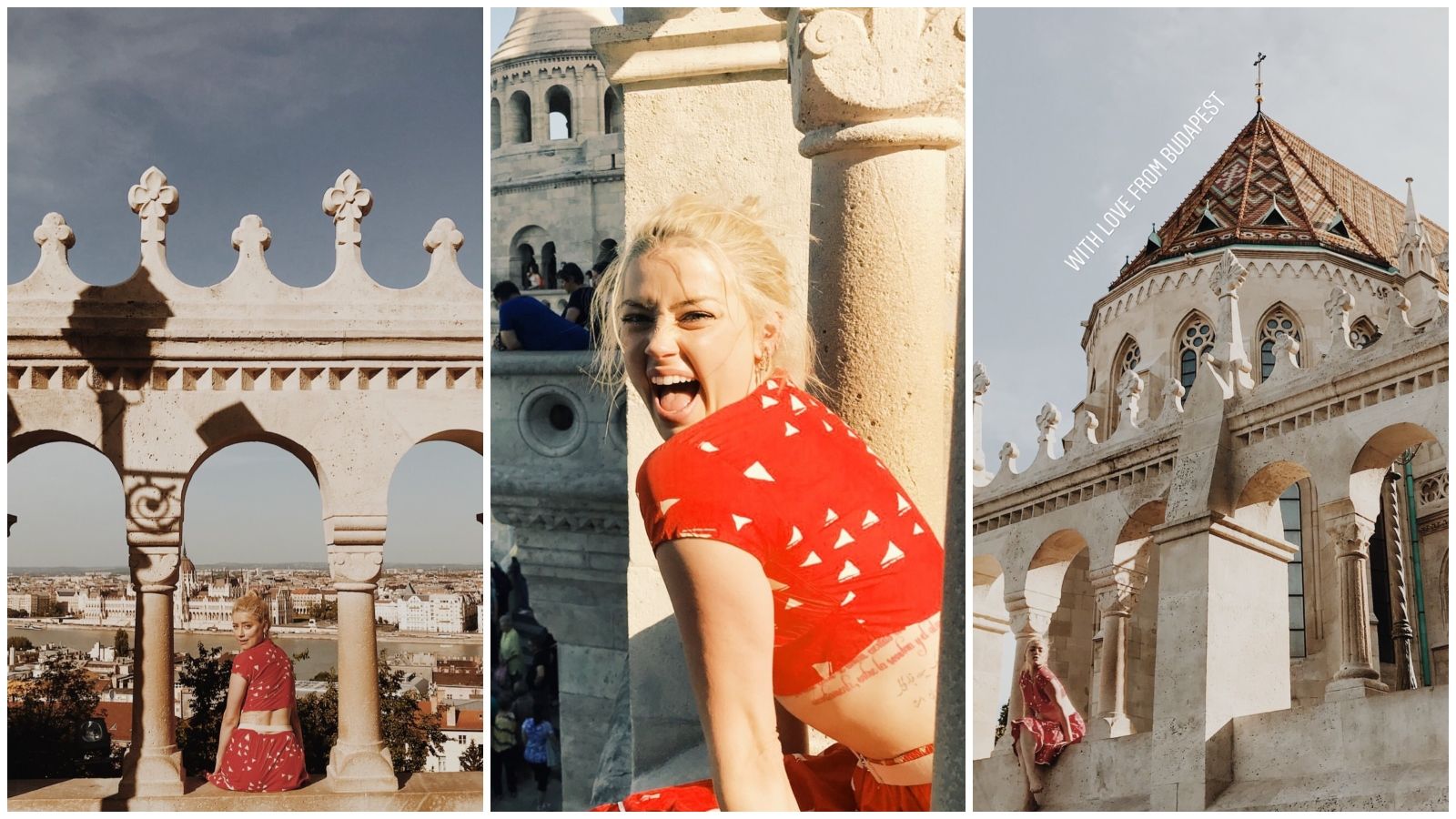 Amber Heard is Budapesten nyaral