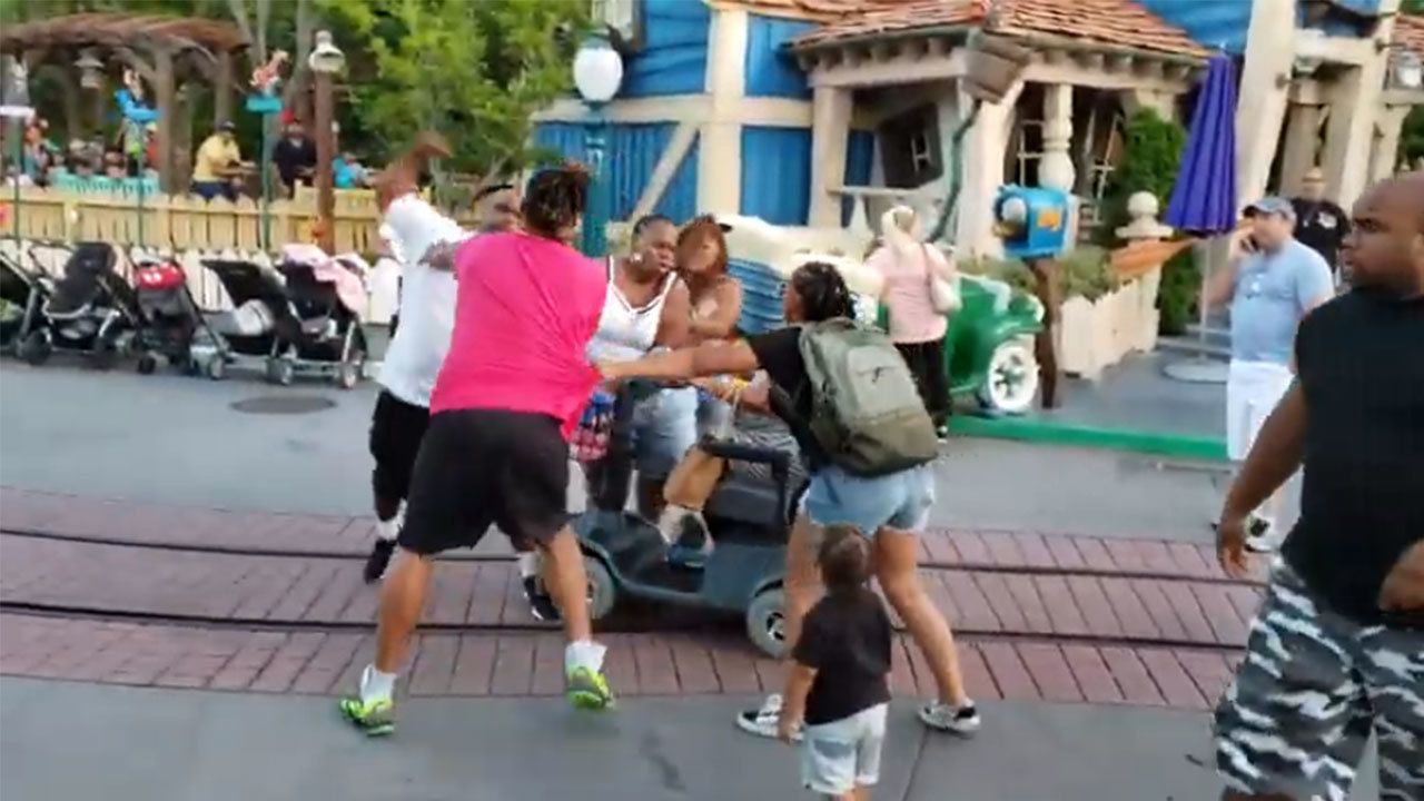 Súlyosan nyomasztó családi verekedés tört ki Disneylandben