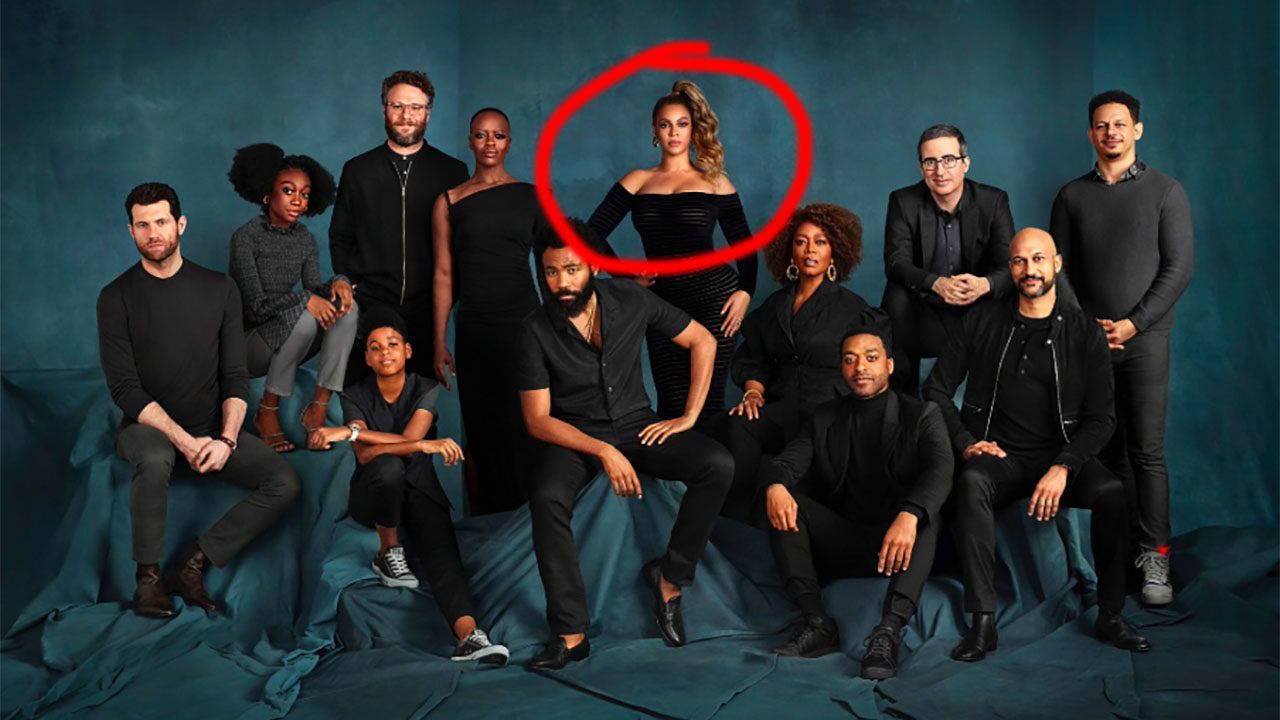 Photoshop kellett ahhoz, hogy Beyoncé is ott legyen Az oroszlánkirály stábfotóján