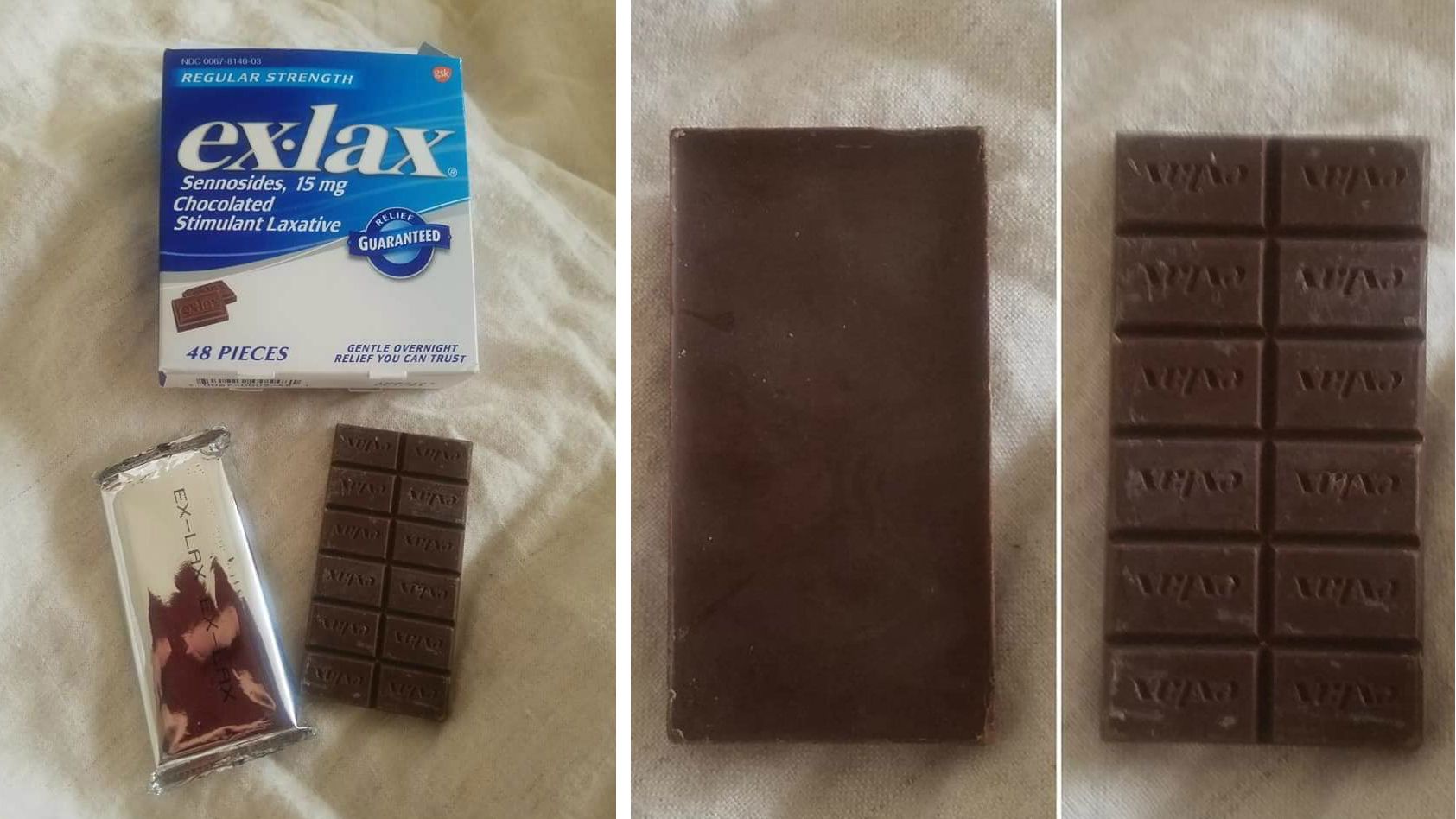 Megevett egy egész tábla hashajtó csokit, a felesége még életében nem szórakozott ilyen jól