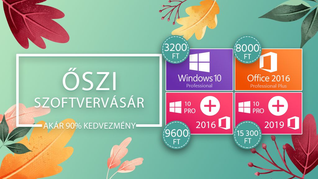 Óriási őszi Windows 10 leárazás (x)