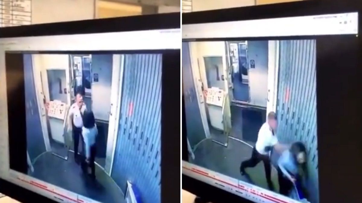 Videón, ahogy üti-veri egymást egy stewardess és a pilóta