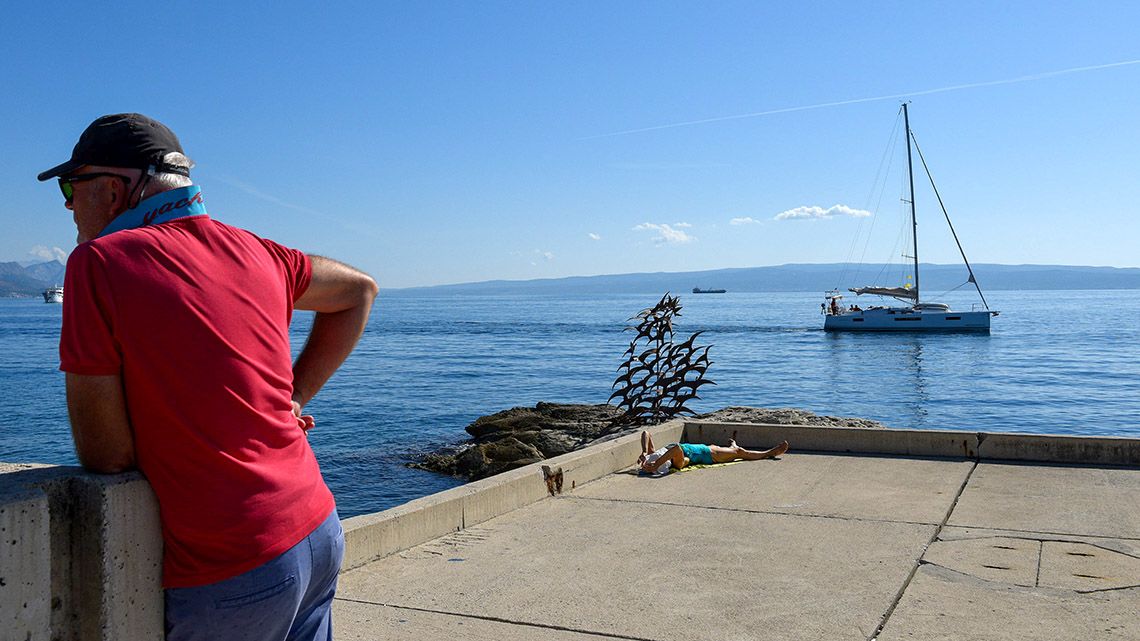 Szétnéztünk a spliti kikötőben, hátha megtaláljuk a Borkai-orgiának helyet adó hajót