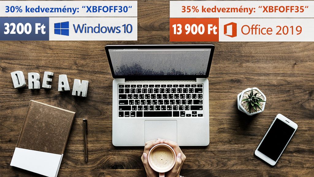 3200 forintért Windows 10 a Black Friday-en (x)