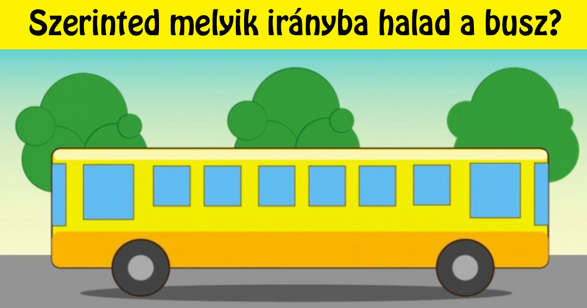 Balra vagy jobbra halad a busz? A felnőttek többsége nem tudja a helyes választ.