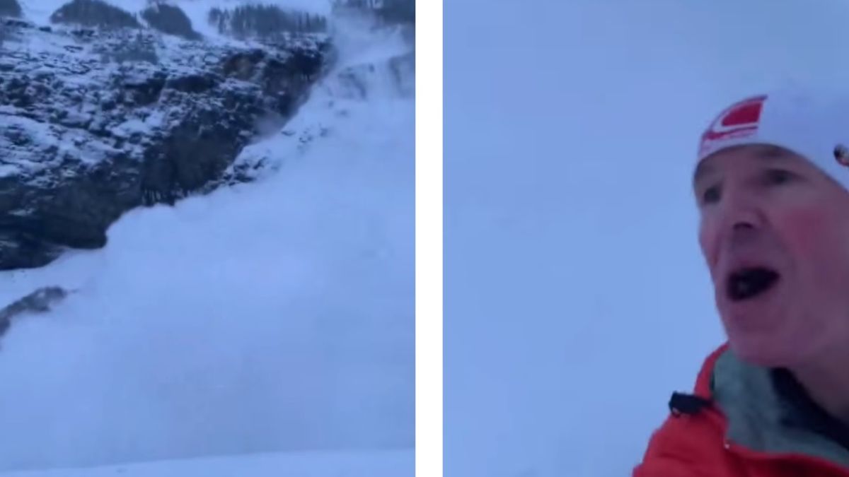 Videóra akarta venni a lavinát, a következő pillanatban az életéért futott a kanadai férfi