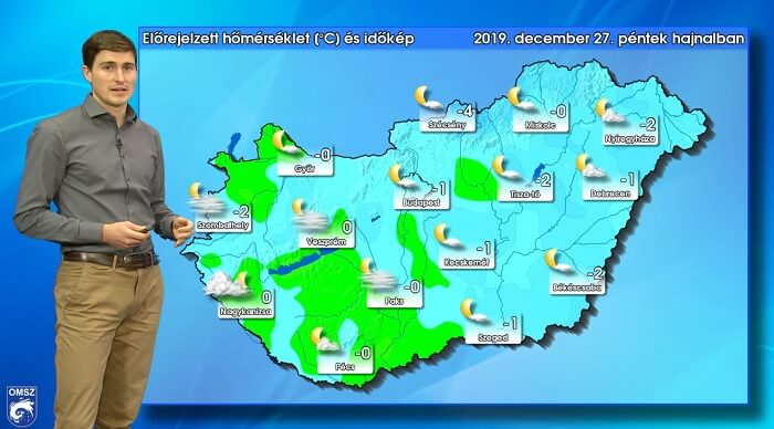 A meteorológusok szerint ilyen lesz az időjárás az év utolsó hétvégéjén