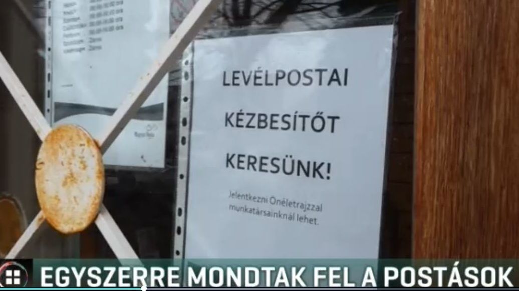 RTL: Egyszerre mondtak fel a postások Battonyán