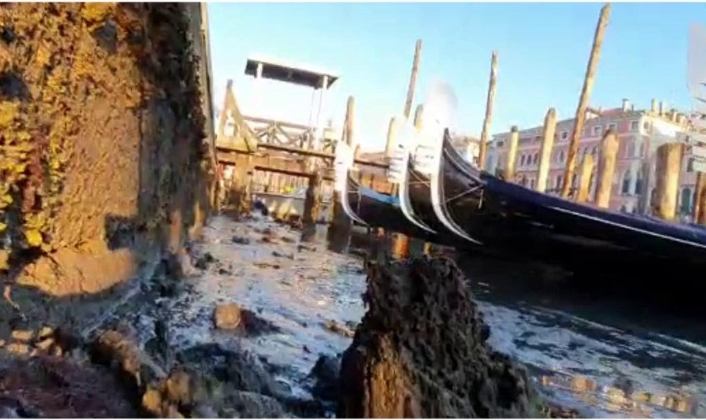 Durva árvíz után most az alacsony vízállás okoz gondot az olaszországi Velencében