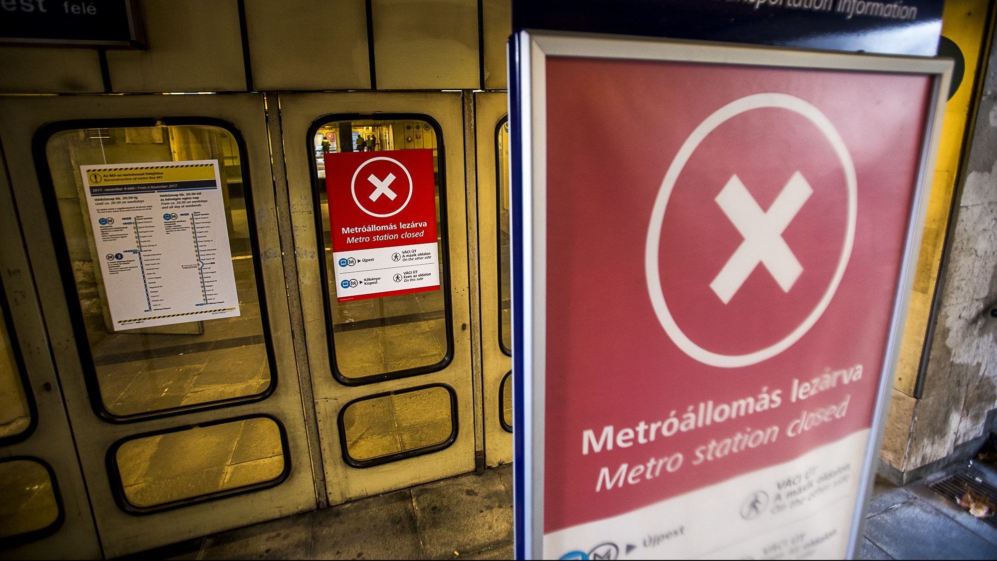 Lezárják a hármas metró két állomását márciustól