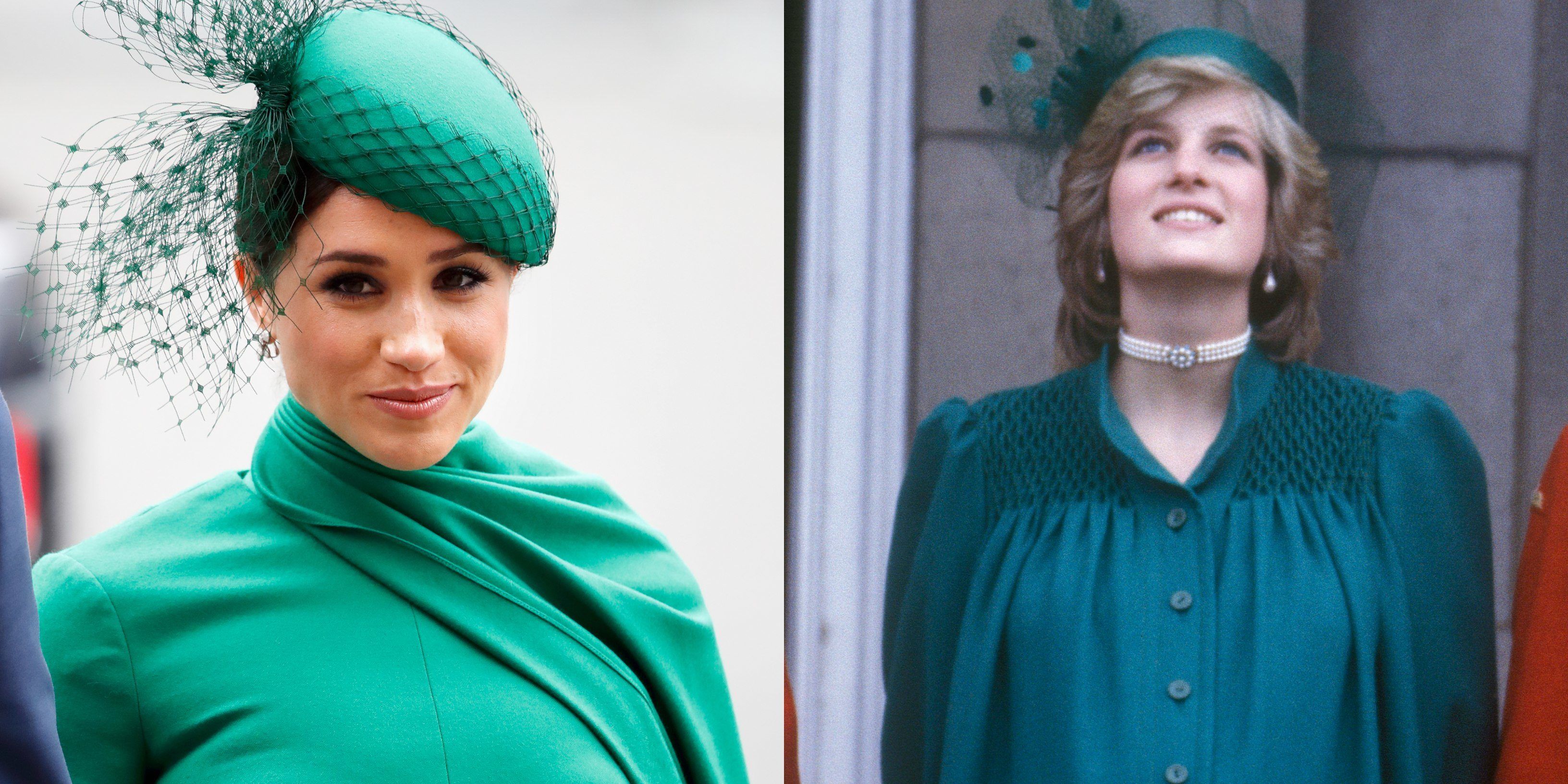 Meghan Markle zöld ruhájával már megint Diana hercegnét utánozta