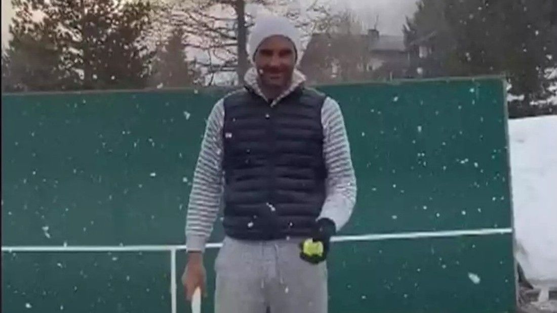 Roger Federert a hóesés sem állíthatja meg