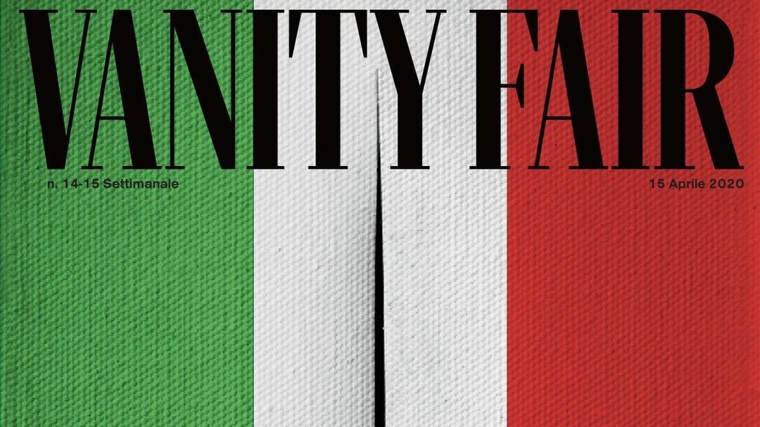 Középen átvágott zászlót tett címlapjára az olasz Vanity Fair