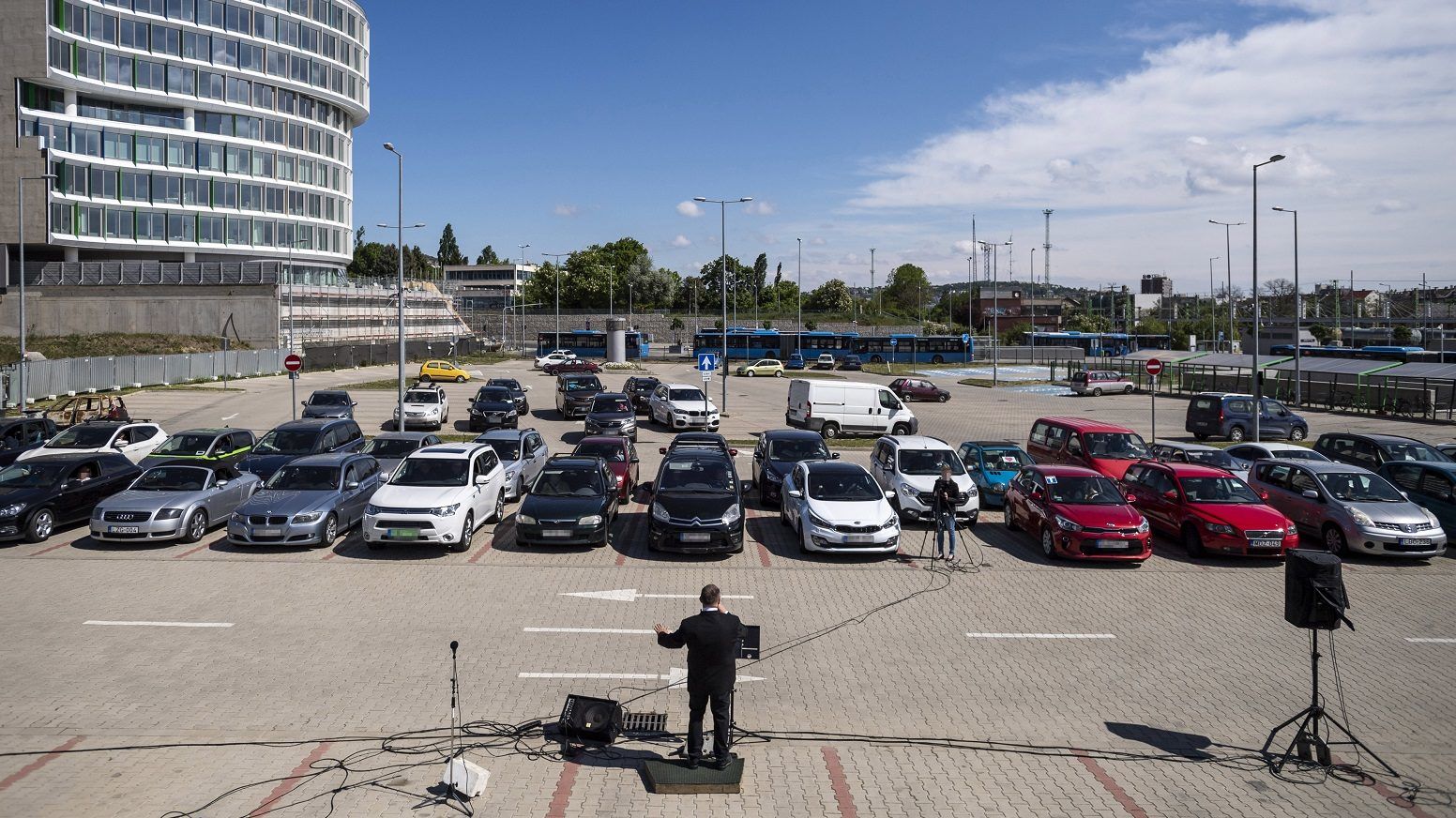 P+R parkolóban tartottak misét Őrmezőn