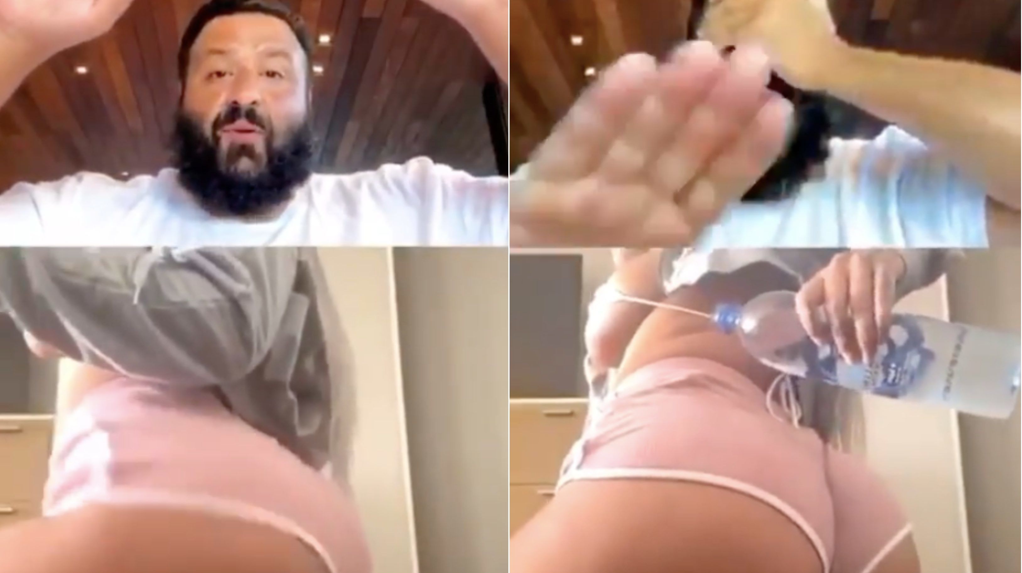 DJ Khaled élőzésében felbukkant egy twerkelő nő, de ő leállította, mielőtt elvadultak volna a dolgok