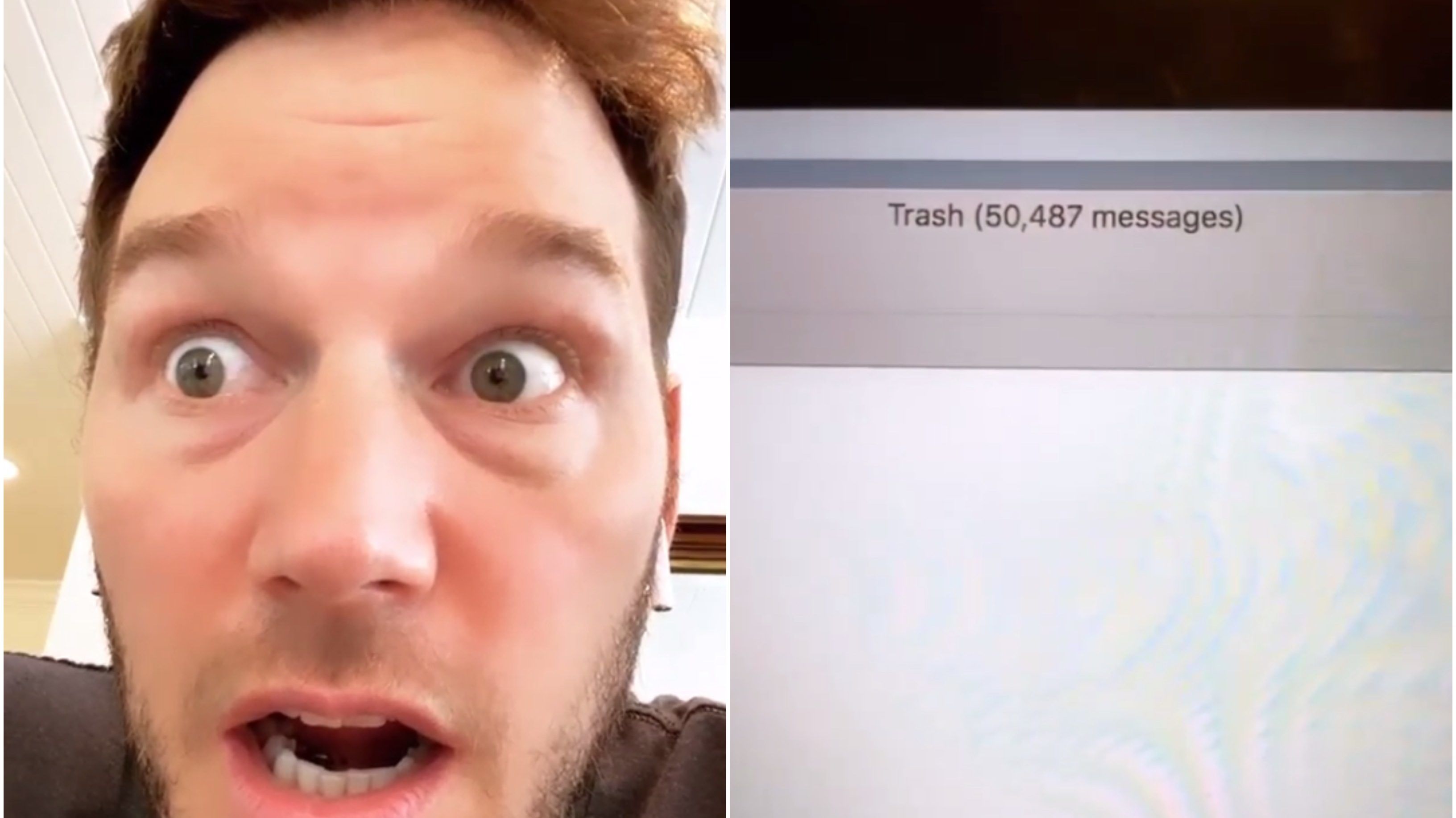 Chris Pratt véletlenül kitörölte mind az 51 ezer darab e-mailjét