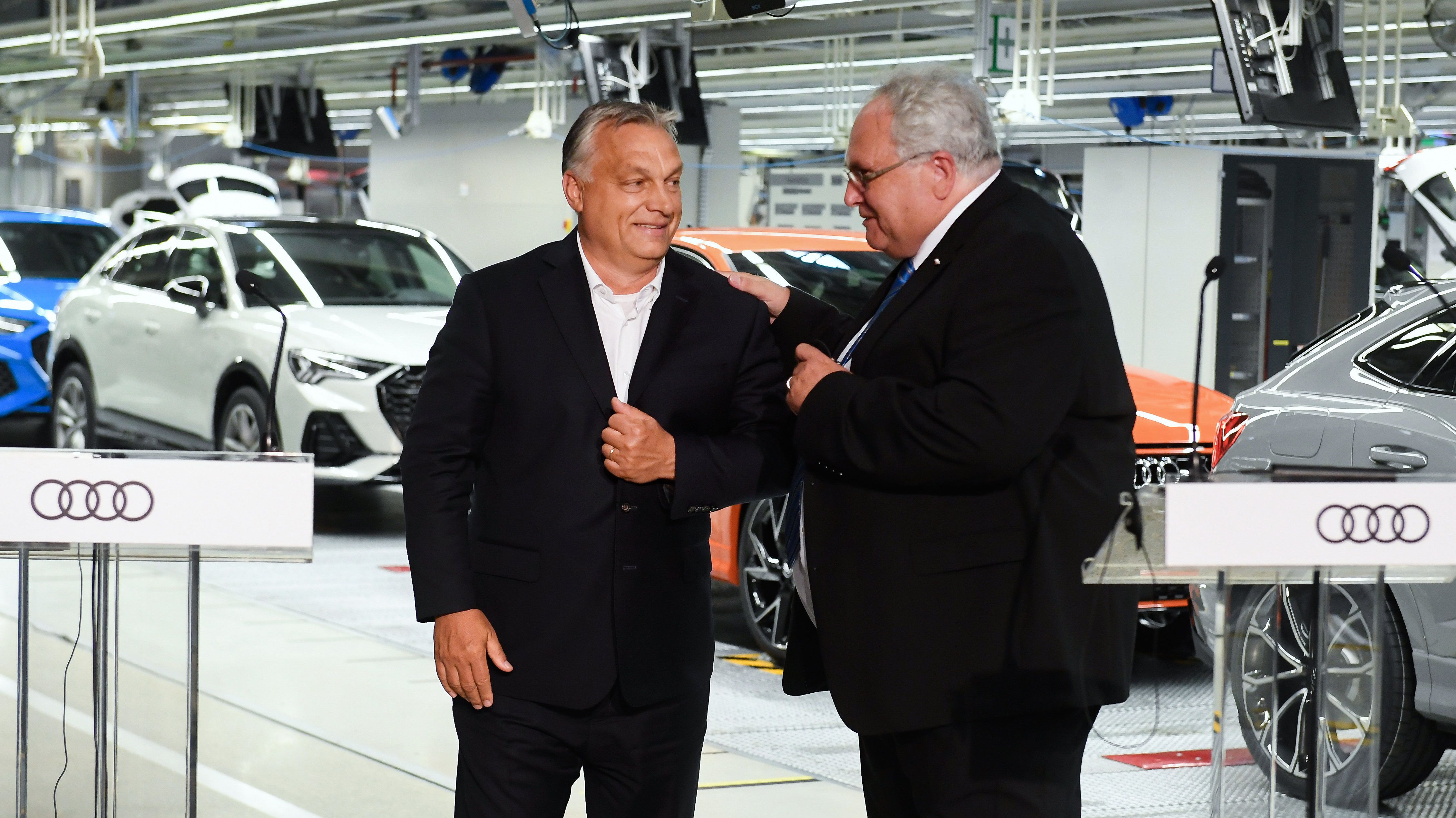 Orbán: A kormány kész anyagi támogatást adni a győri Audi-gyárnak