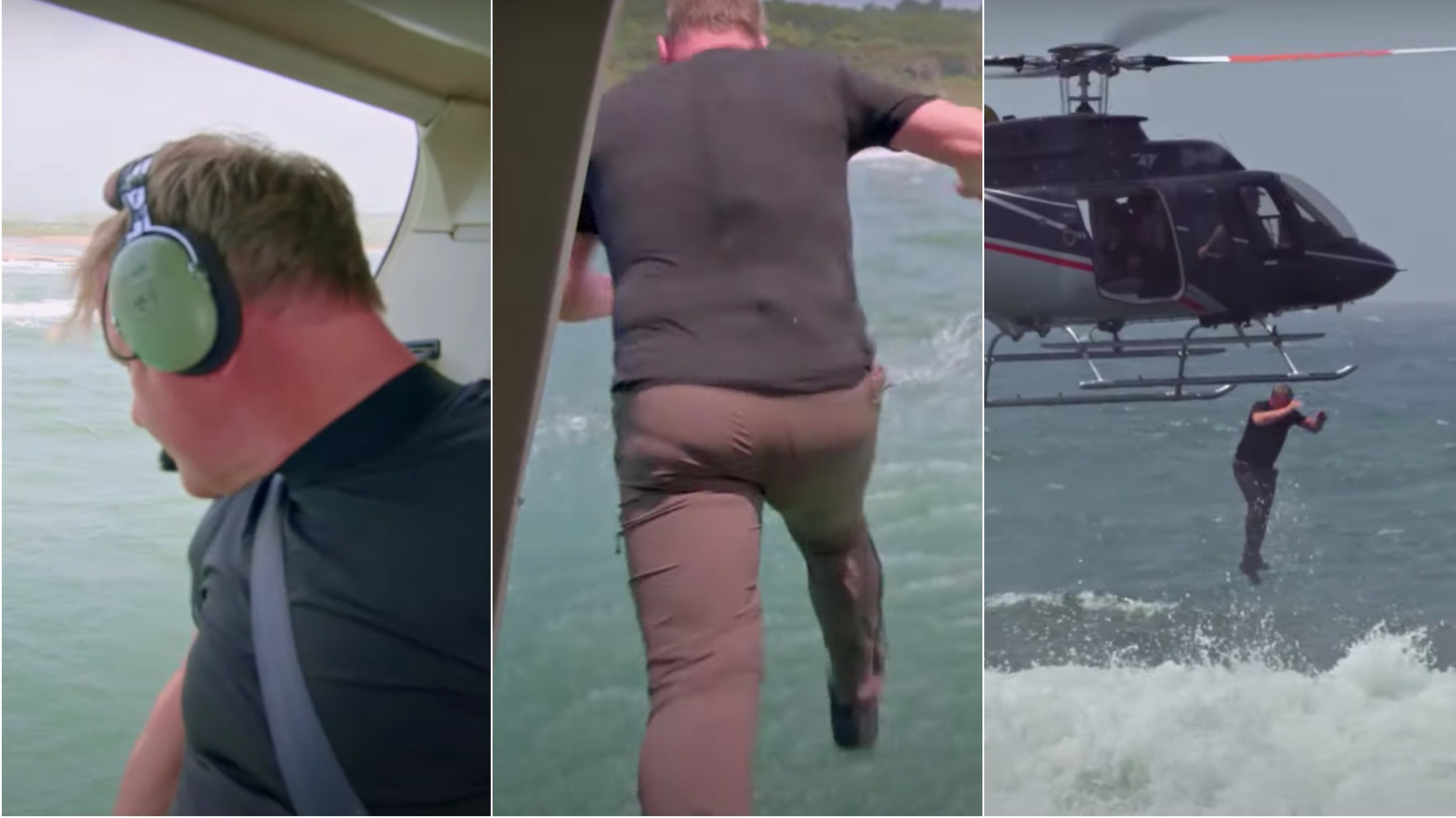 Gordon Ramsay kiugrott egy helikopterből