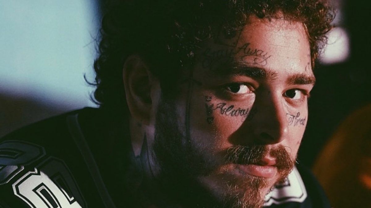 Így nézne ki Post Malone az összes arctetkója nélkül