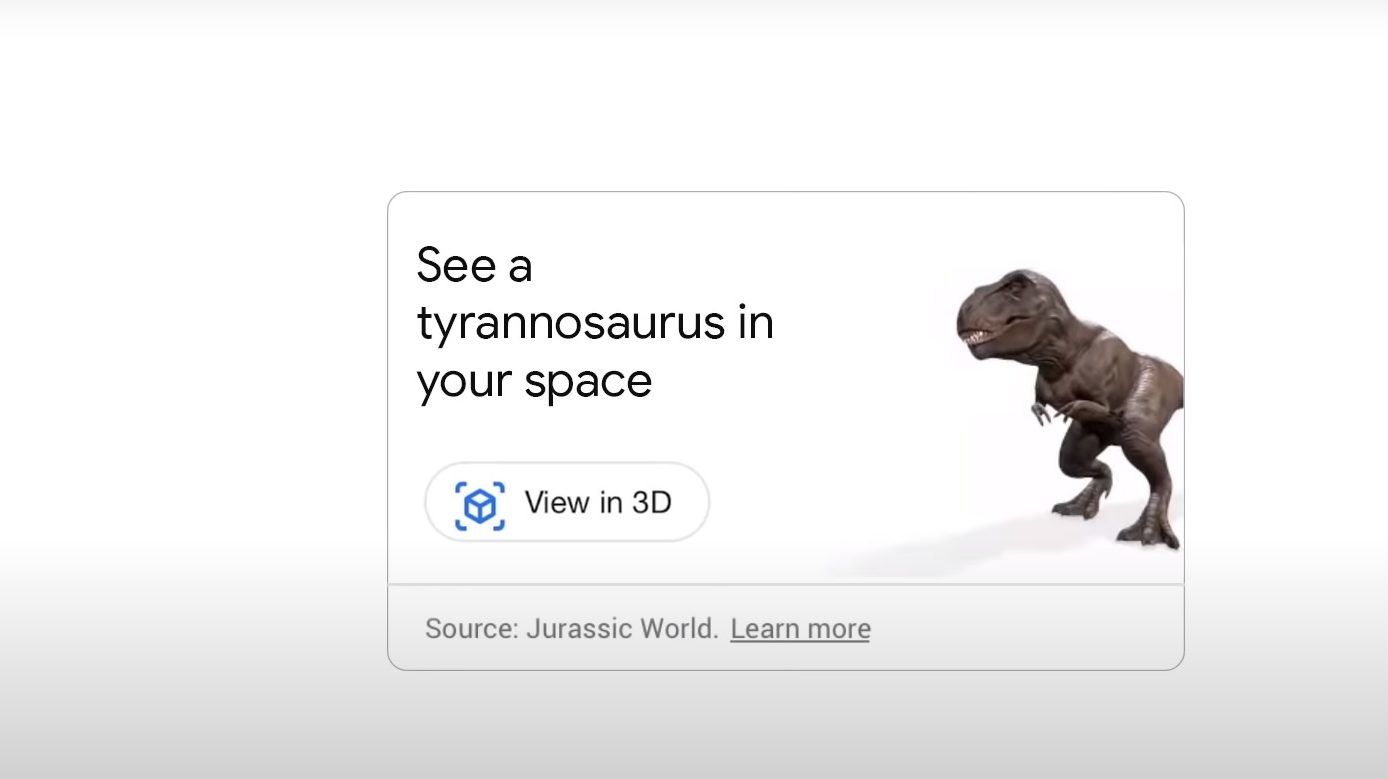 A Google-nek köszönhetően már dinók is lehetnek a szobában