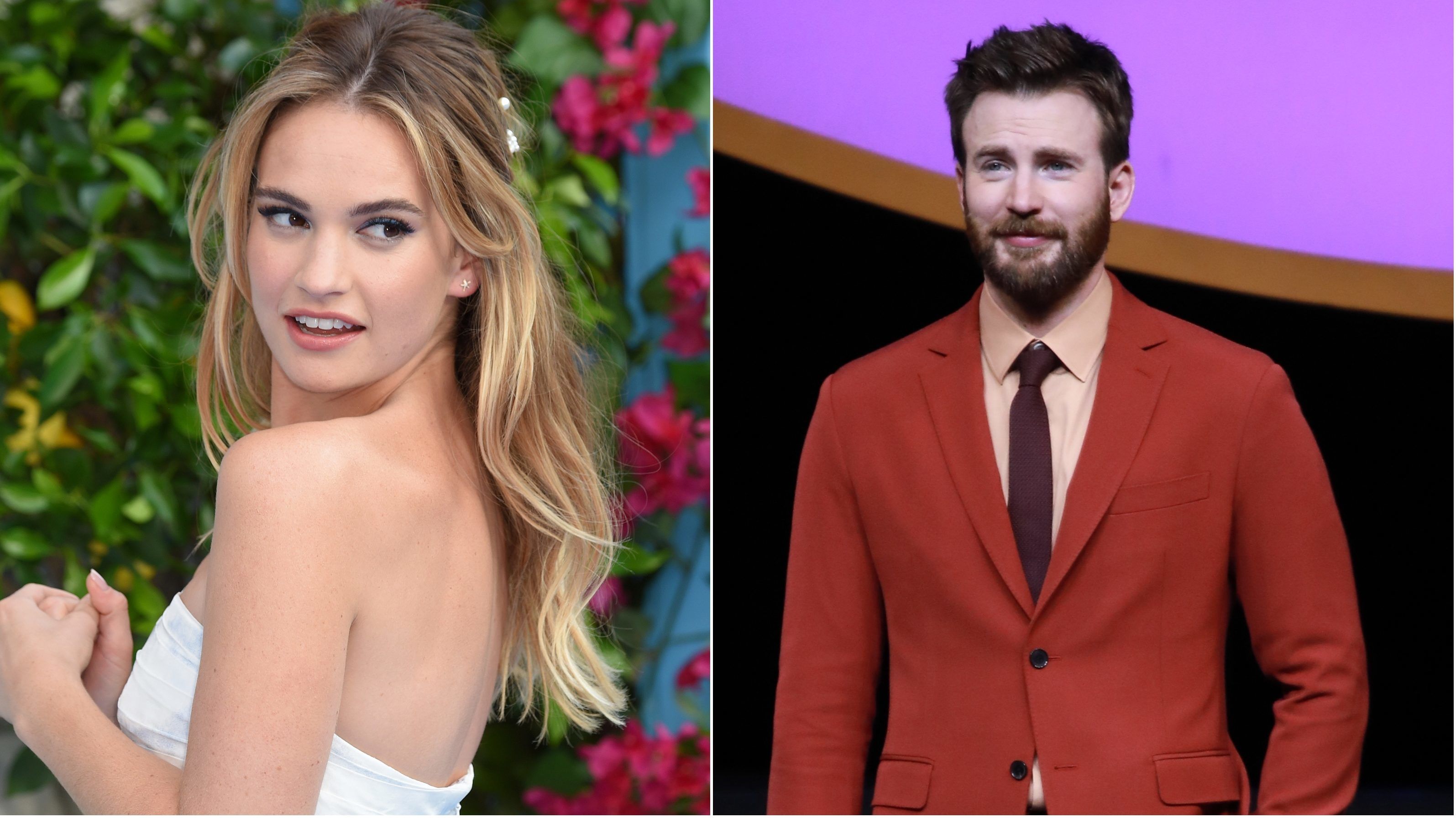 Lehet valami abban, hogy összejött Lily James és Chris Evans