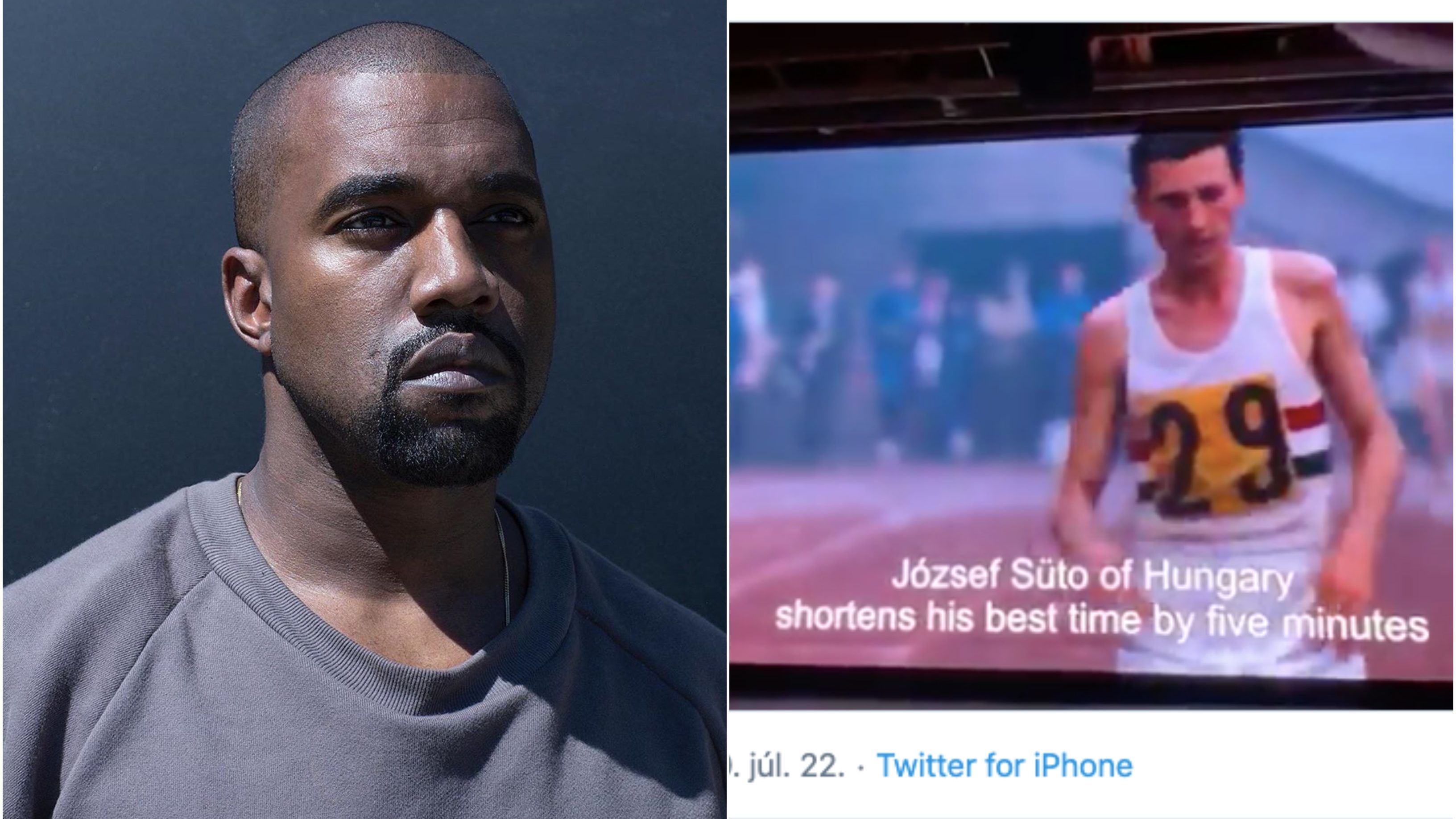 Kanye West legújabb posztjában Sütő József olimpiai hosszútávfutó is feltűnt