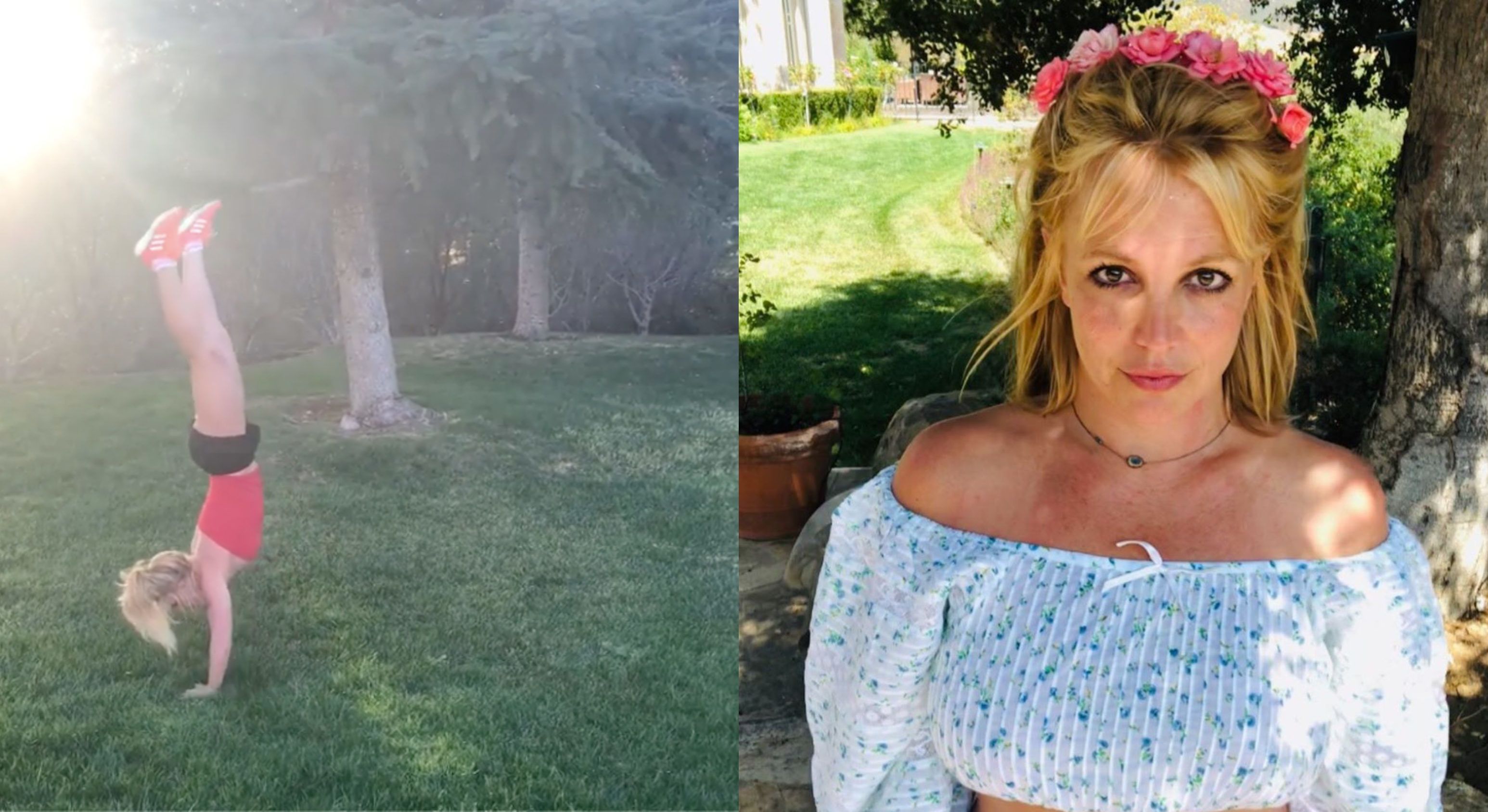 Britney Spears videón megmutatta, hogy kézállás közben sétálni is tud