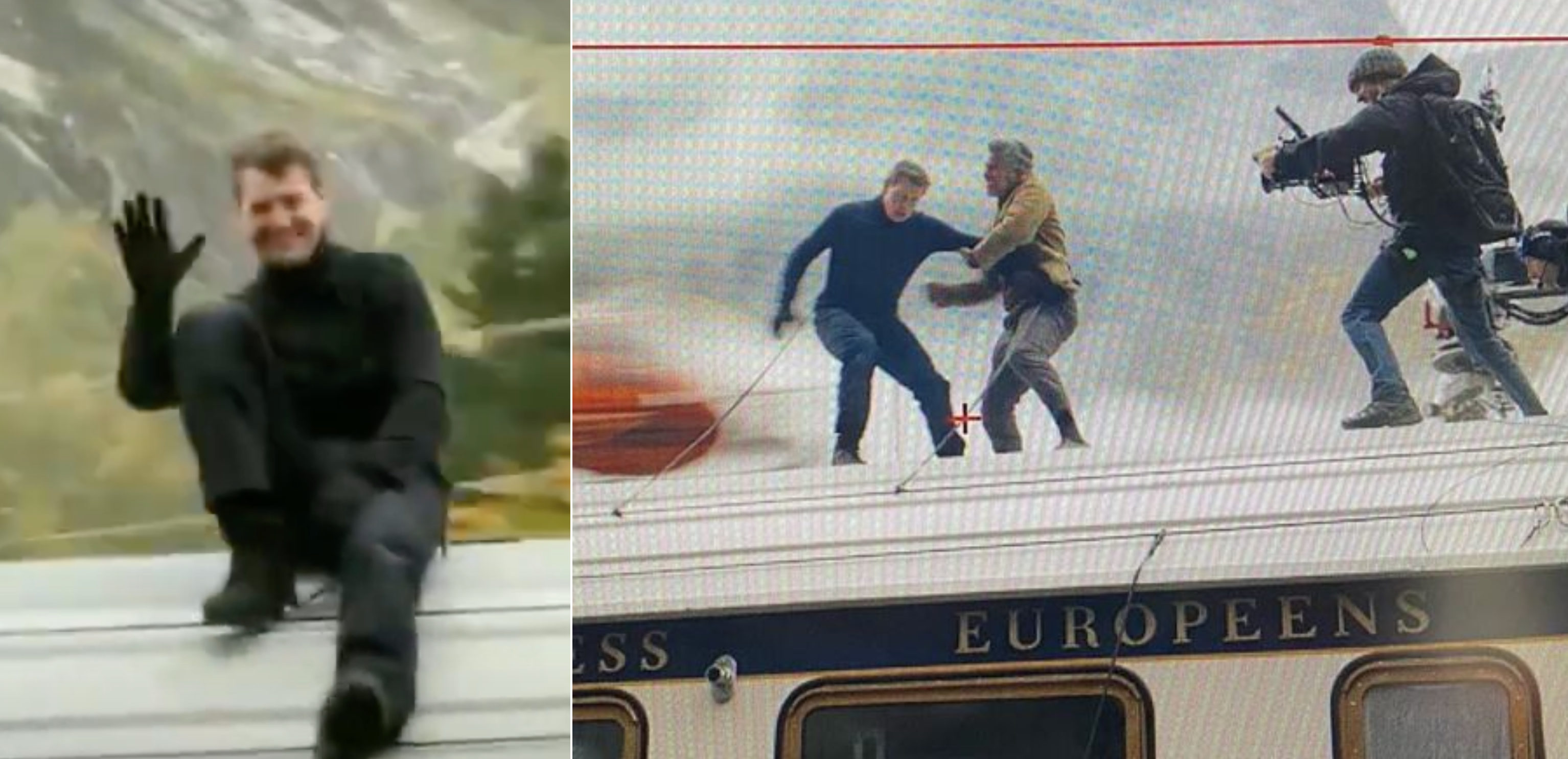 Tom Cruise egy vonat tetején akciózott, majd integetni kezdett őt filmező rajongóinak