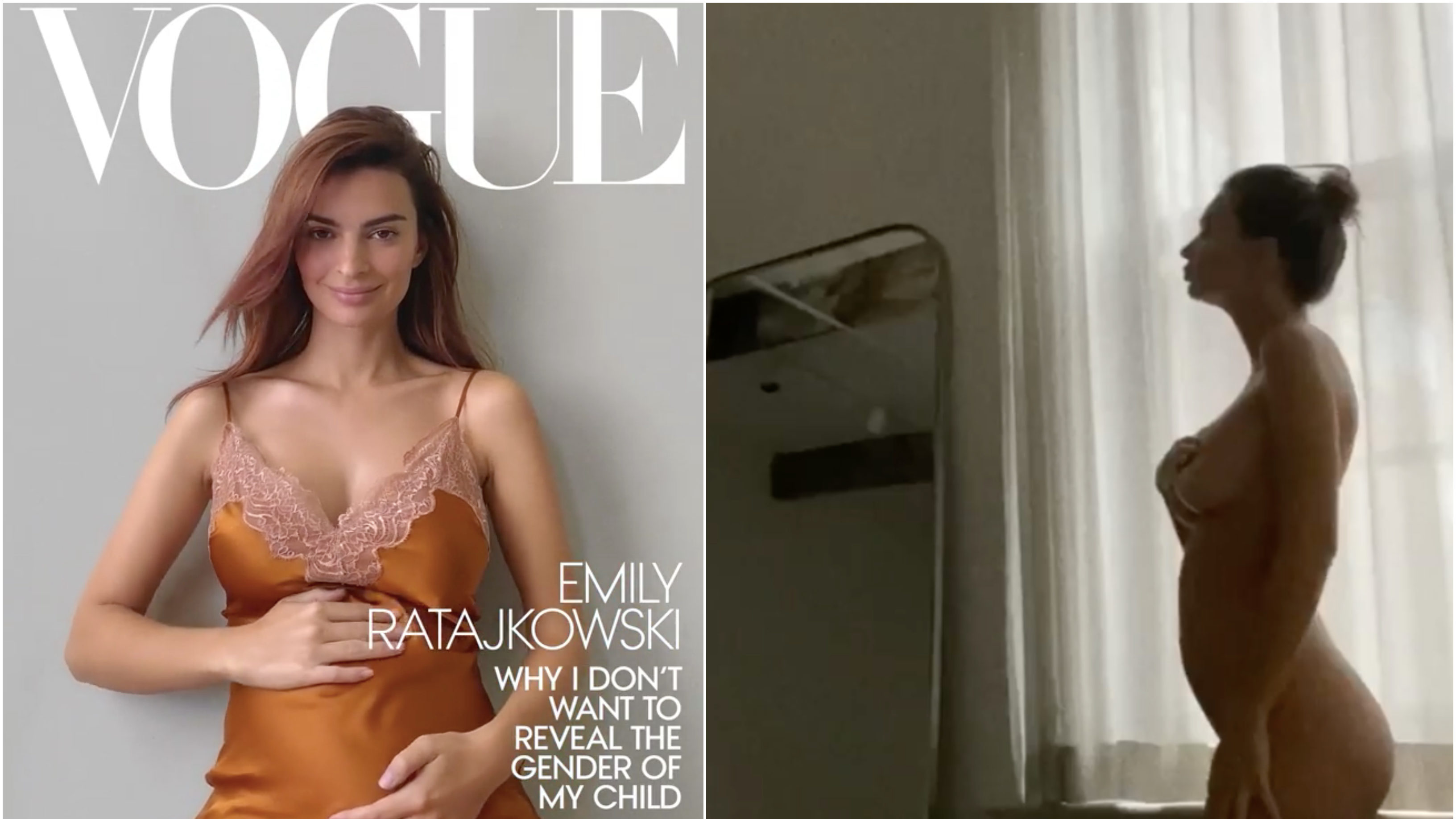 Emily Ratajkowski terhes, már Vogue-címlapot is kapott