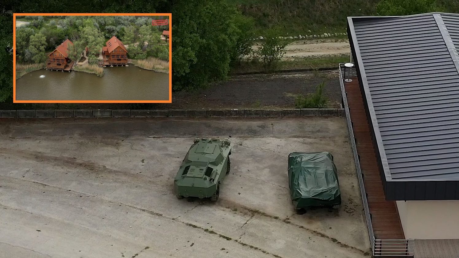 Nyomoz a rendőrség a Mészáros Lőrincnél parkoló harci járművek levideózása miatt