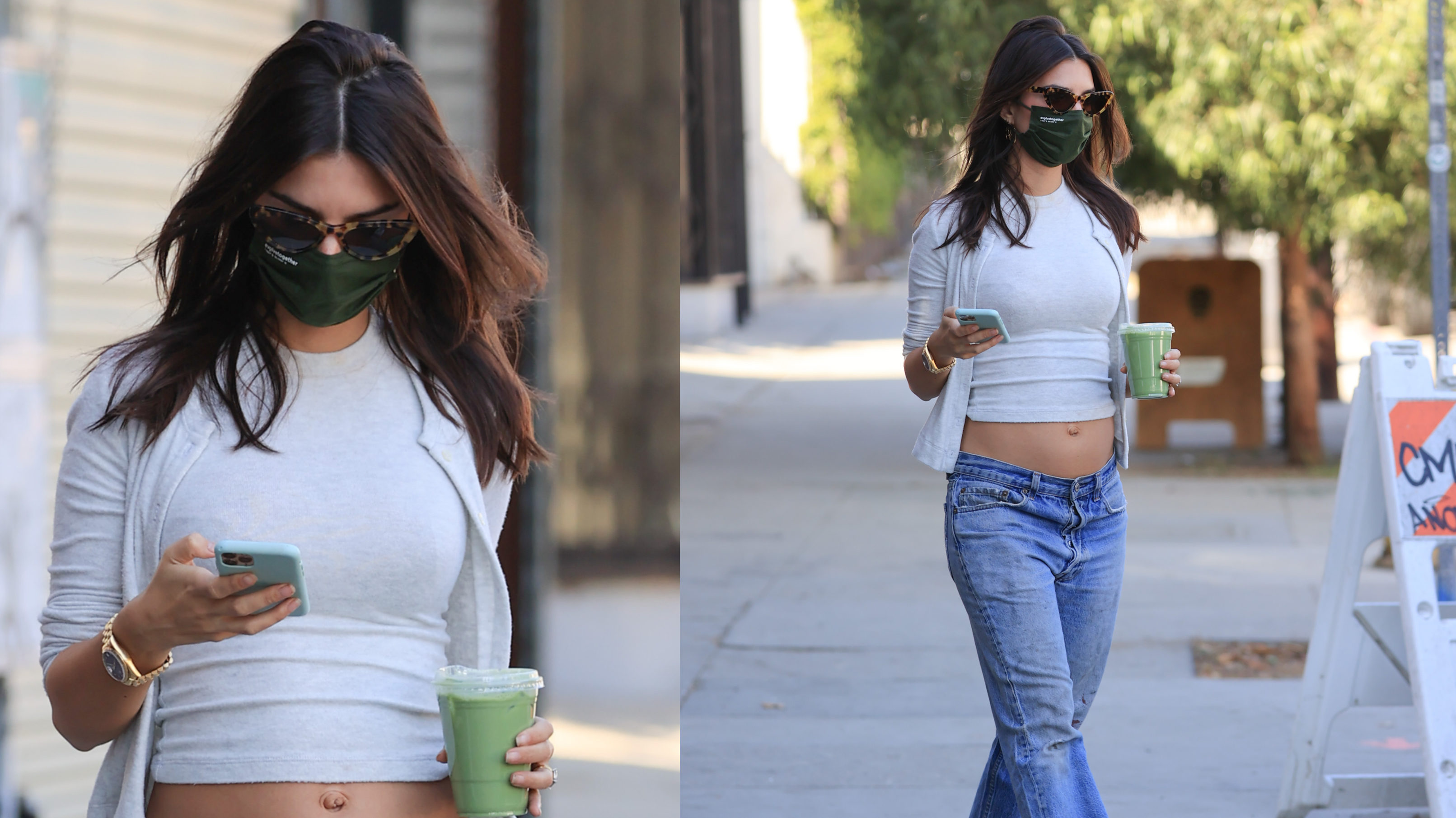Már látványos Emily Ratajkowski terheshasa