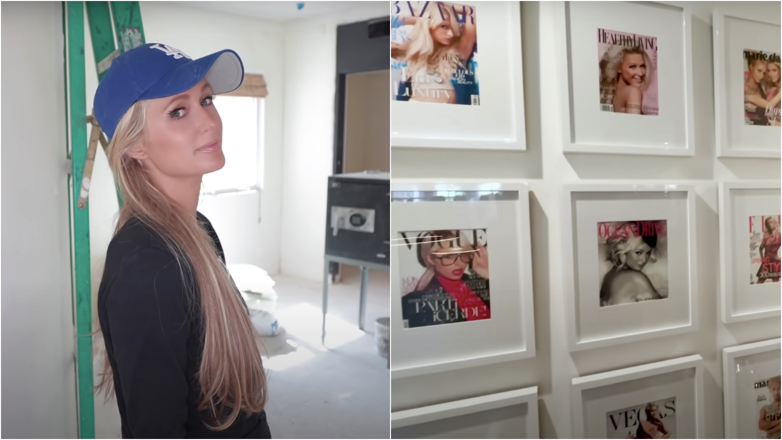 Paris Hilton felújított házában is elfért egy fal, ami csak az ő arcképével van tele