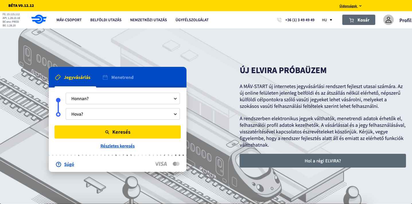 Megújult a MÁV online jegyvásárlási rendszere, mától lehet regisztrálni