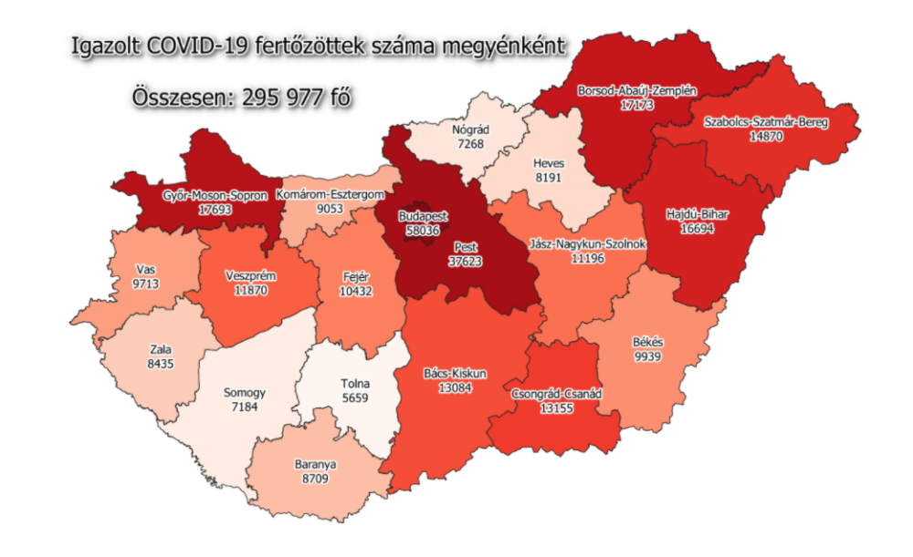 Ismét rekordközelben az elhunytak száma, 4428 új fertőzöttet regisztráltak