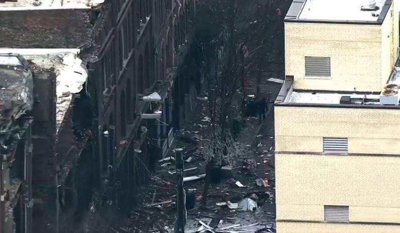 Szándékosan robbanthattak fel egy lakóautót Nashville-ben, videón a pusztítás