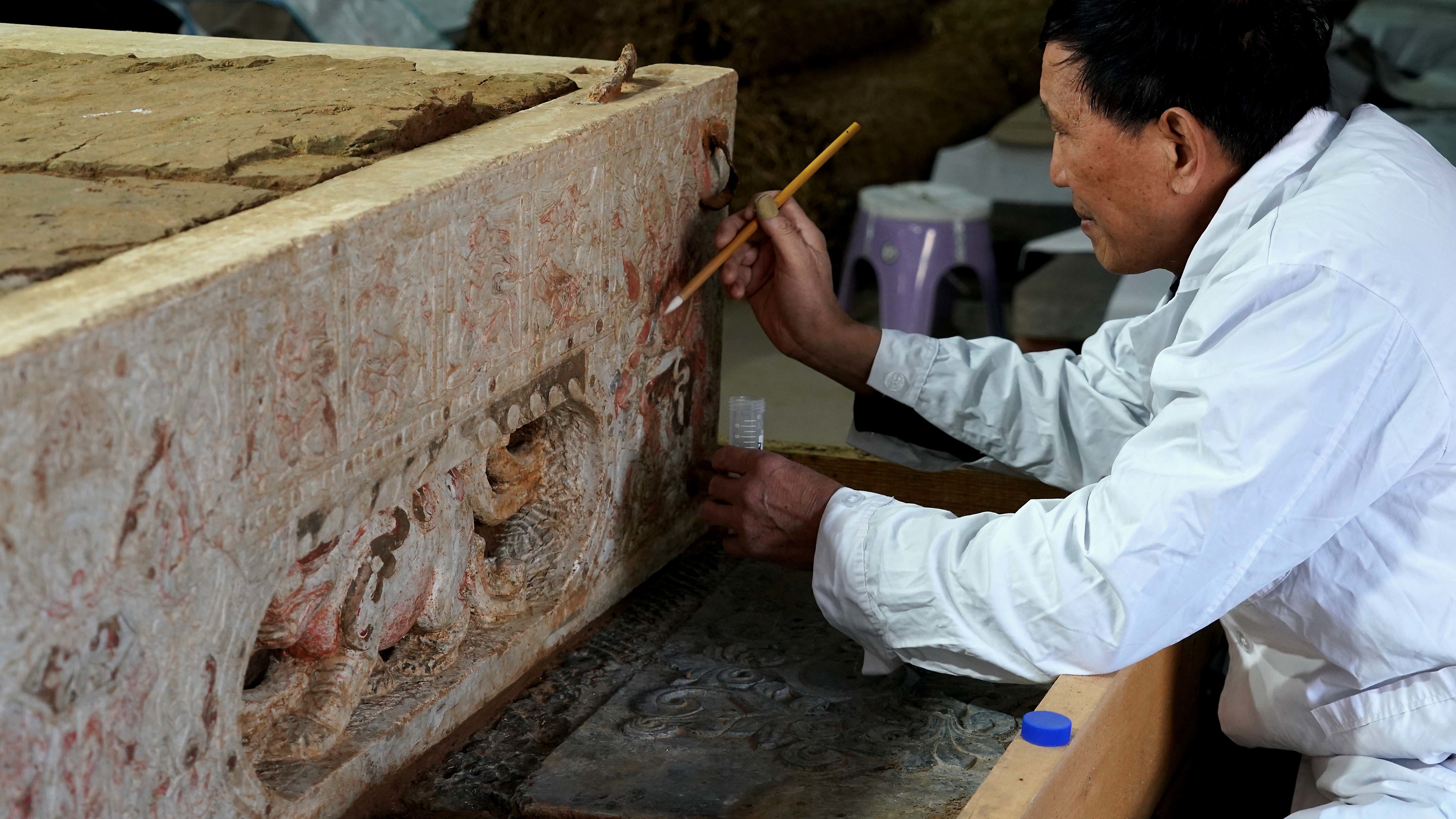 1400 éves sírt tártak fel Kínában
