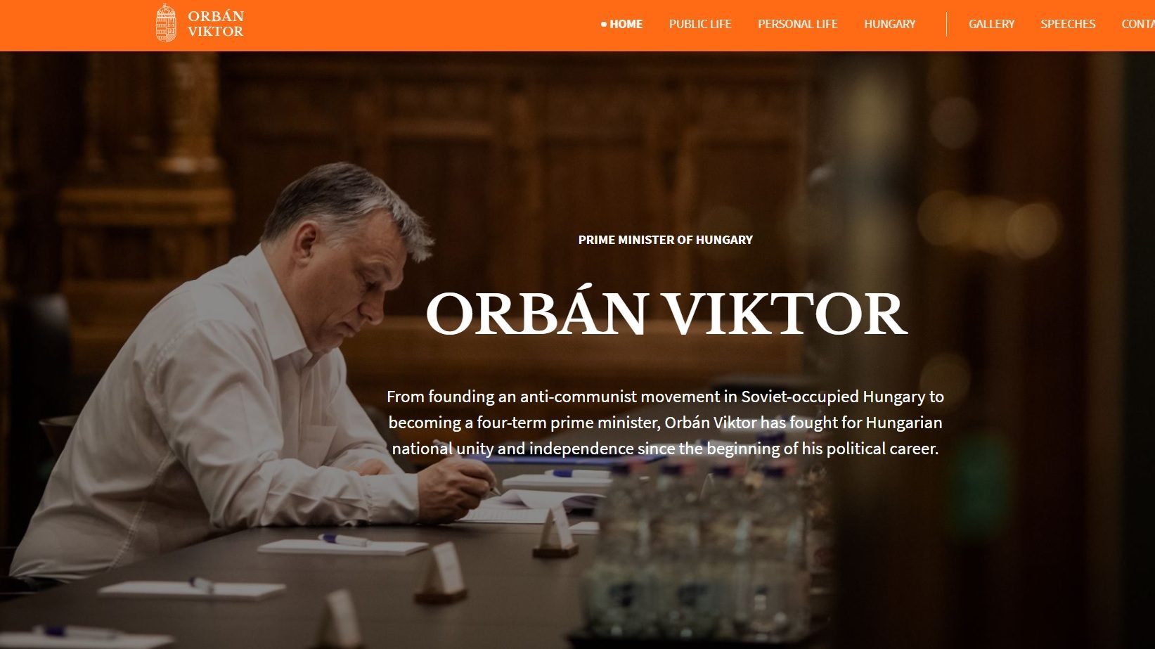 Angol nyelvű honlapot indított Orbán Viktor