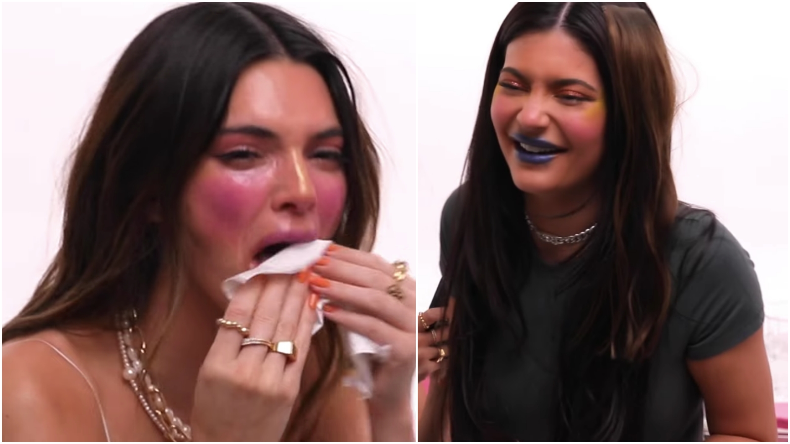 Kendall és Kylie Jenner a kamera előtt részegedtek le, majd kisminkelték egymást