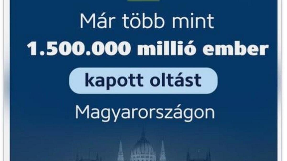 Tállai András közölte, hogy már 1500 milliárd embert beoltottak Magyarországon