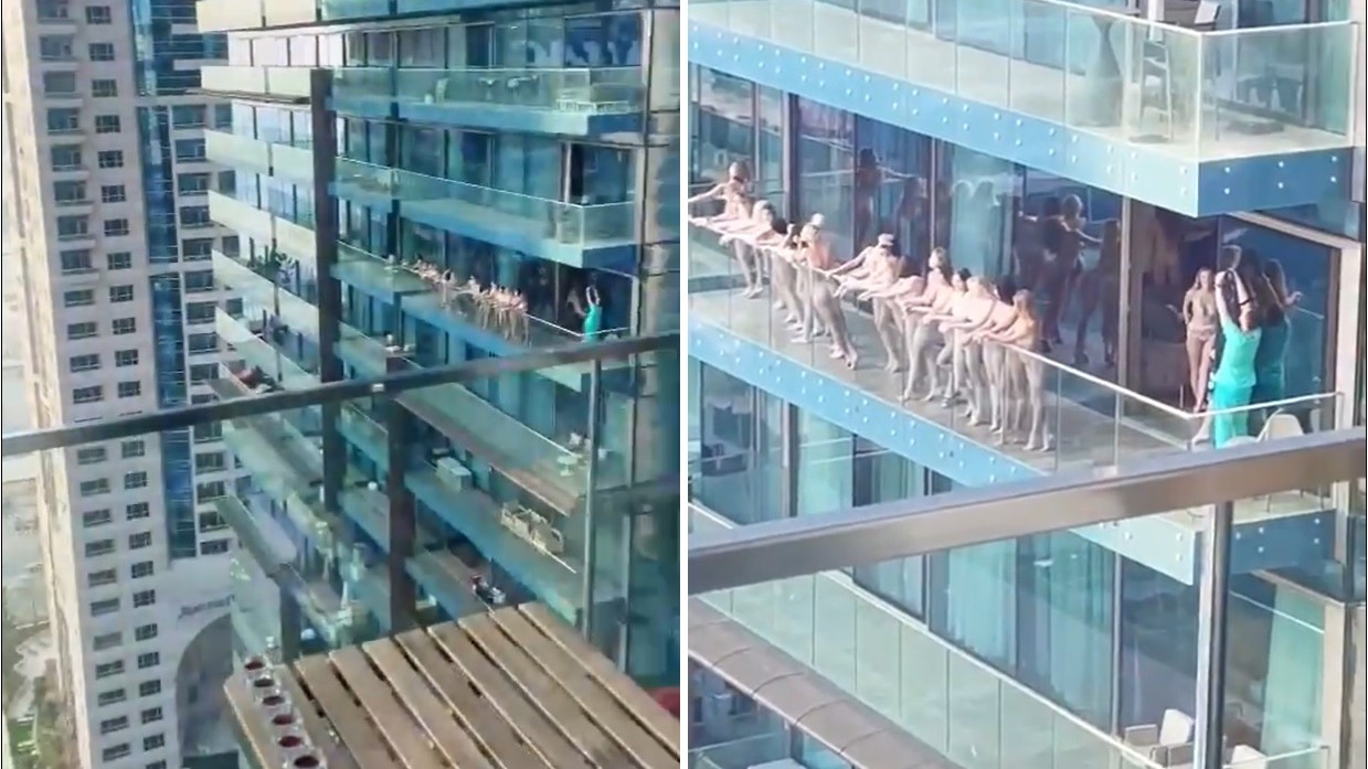Fiatal ukrán nők pózoltak meztelenül egy erkélyen Dubaiban, letartóztatták őket