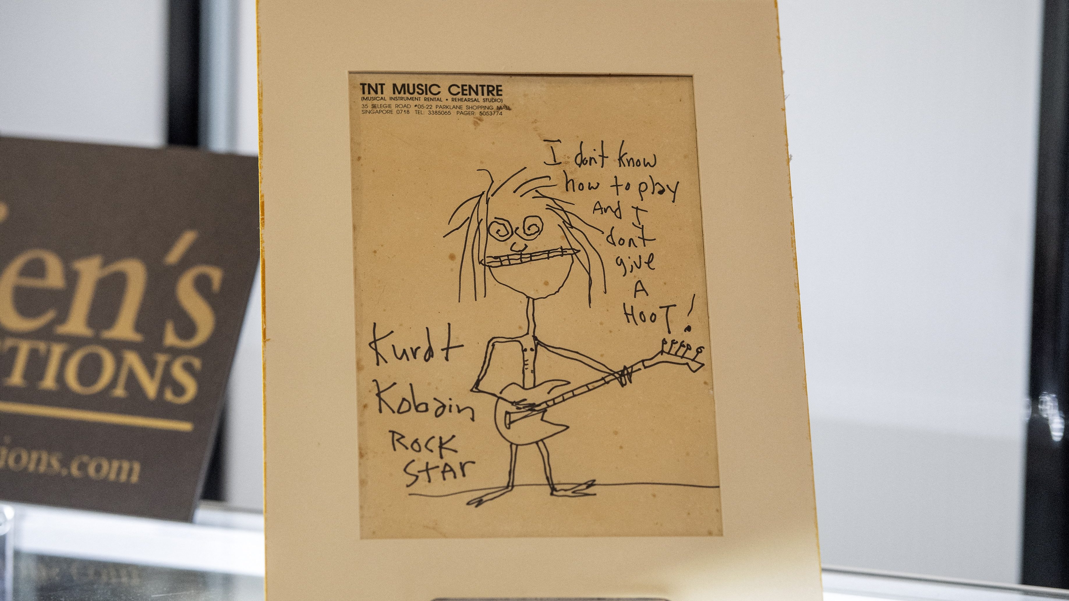 A becsült ár 28-szorosáért kelt el Kurt Cobain egy karikatúrája