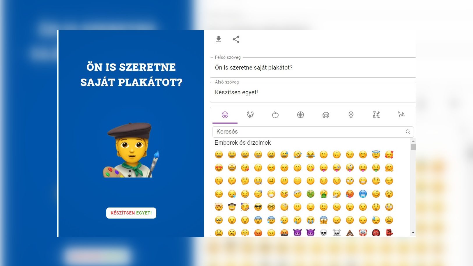 Ön is csinálhat emojis nemzeti konzultációs plakátot