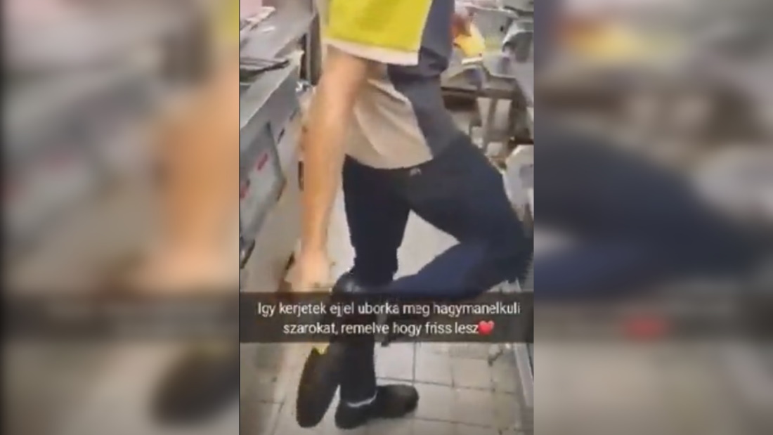 Kirúgta a McDonald’s a sajtot a cipője talpába törlő dolgozót és a videót készítő társát