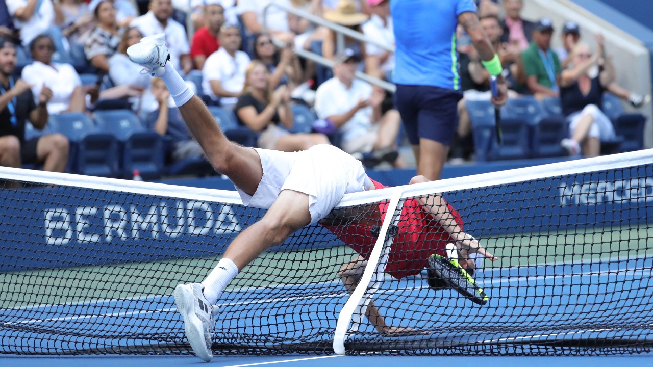 A hálón átesve sérült meg a német teniszező a US Openen