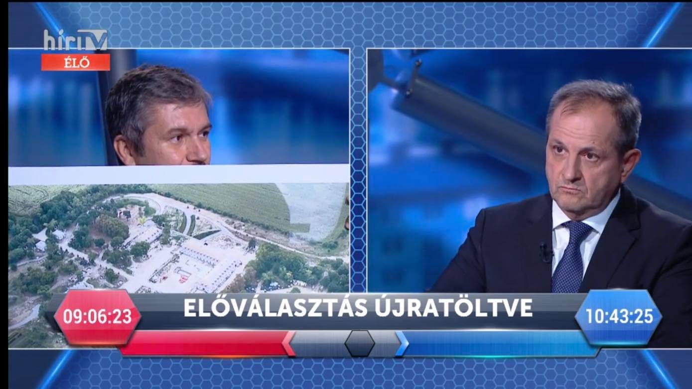 Hadházy Ákos a Hír TV-ben mutogatta a hatvanpusztai birtok légifelvételeit